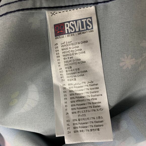 RSVLTS Men's Disney Alice in Wonderland Everyone is Mad Here Small Button-Up - Picture 5 of 8